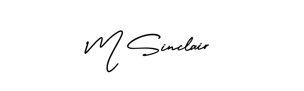 if you are searching for the best signature style for your name M Sinclair. so please give up your signature search. here we have designed multiple signature styles  using AmerikaSignatureDemo-Regular. M Sinclair signature style 3 images and pictures png