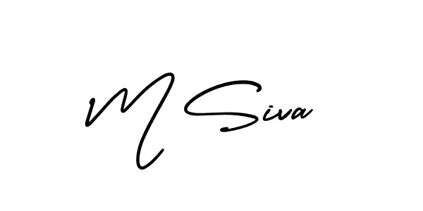 Also we have M Siva name is the best signature style. Create professional handwritten signature collection using AmerikaSignatureDemo-Regular autograph style. M Siva signature style 3 images and pictures png