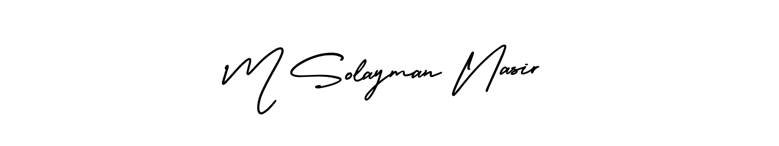 You can use this online signature creator to create a handwritten signature for the name M Solayman Nasir. This is the best online autograph maker. M Solayman Nasir signature style 3 images and pictures png