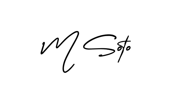 Make a beautiful signature design for name M Soto. Use this online signature maker to create a handwritten signature for free. M Soto signature style 3 images and pictures png