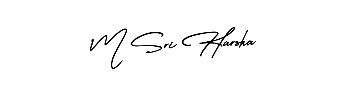 This is the best signature style for the M Sri Harsha name. Also you like these signature font (AmerikaSignatureDemo-Regular). Mix name signature. M Sri Harsha signature style 3 images and pictures png