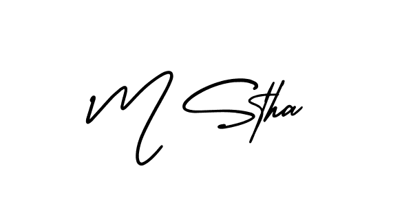 Once you've used our free online signature maker to create your best signature AmerikaSignatureDemo-Regular style, it's time to enjoy all of the benefits that M Stha name signing documents. M Stha signature style 3 images and pictures png