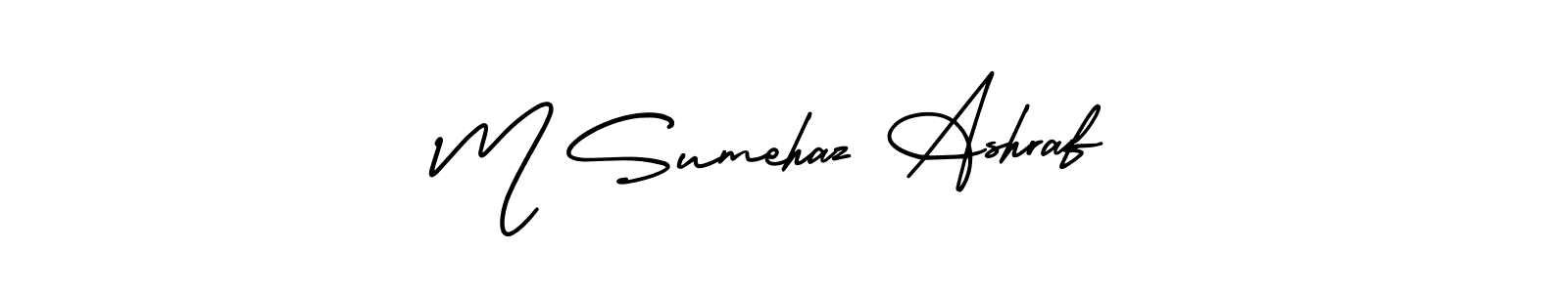 It looks lik you need a new signature style for name M Sumehaz Ashraf. Design unique handwritten (AmerikaSignatureDemo-Regular) signature with our free signature maker in just a few clicks. M Sumehaz Ashraf signature style 3 images and pictures png