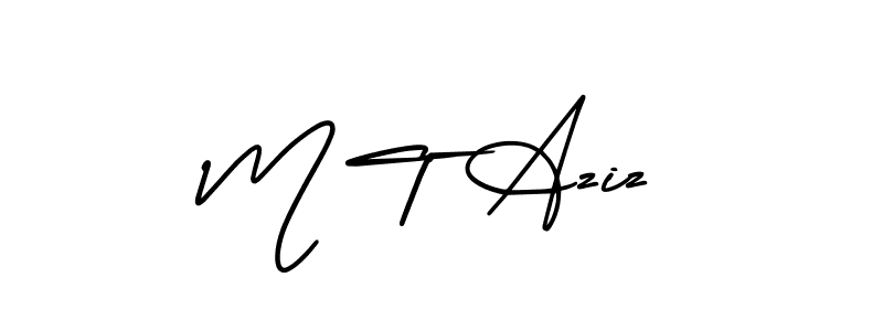 You can use this online signature creator to create a handwritten signature for the name M T Aziz. This is the best online autograph maker. M T Aziz signature style 3 images and pictures png