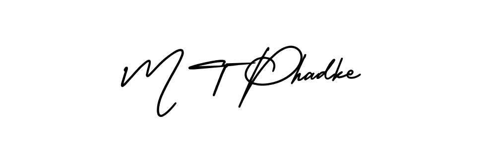 It looks lik you need a new signature style for name M T Phadke. Design unique handwritten (AmerikaSignatureDemo-Regular) signature with our free signature maker in just a few clicks. M T Phadke signature style 3 images and pictures png