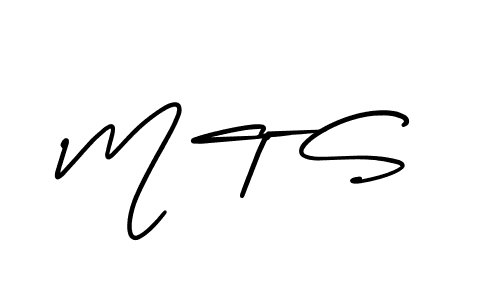 Use a signature maker to create a handwritten signature online. With this signature software, you can design (AmerikaSignatureDemo-Regular) your own signature for name M T S. M T S signature style 3 images and pictures png