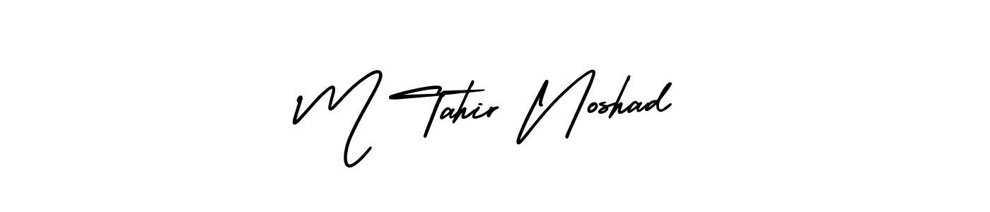 Make a beautiful signature design for name M Tahir Noshad. Use this online signature maker to create a handwritten signature for free. M Tahir Noshad signature style 3 images and pictures png