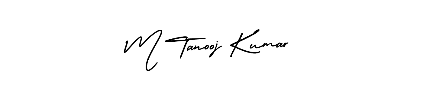 Create a beautiful signature design for name M Tanooj Kumar. With this signature (AmerikaSignatureDemo-Regular) fonts, you can make a handwritten signature for free. M Tanooj Kumar signature style 3 images and pictures png