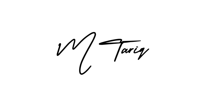 This is the best signature style for the M Tariq name. Also you like these signature font (AmerikaSignatureDemo-Regular). Mix name signature. M Tariq signature style 3 images and pictures png