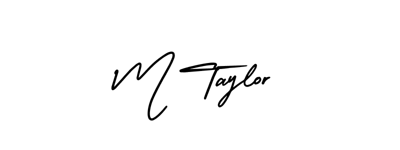 Similarly AmerikaSignatureDemo-Regular is the best handwritten signature design. Signature creator online .You can use it as an online autograph creator for name M Taylor. M Taylor signature style 3 images and pictures png