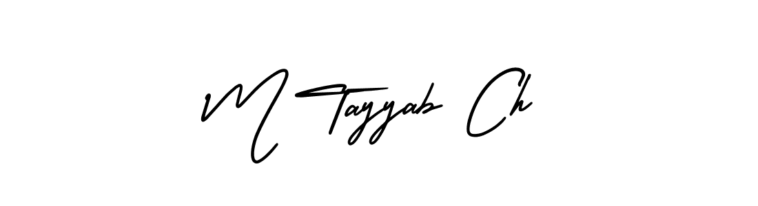 It looks lik you need a new signature style for name M Tayyab Ch. Design unique handwritten (AmerikaSignatureDemo-Regular) signature with our free signature maker in just a few clicks. M Tayyab Ch signature style 3 images and pictures png