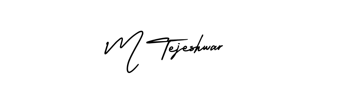 Make a beautiful signature design for name M Tejeshwar. Use this online signature maker to create a handwritten signature for free. M Tejeshwar signature style 3 images and pictures png