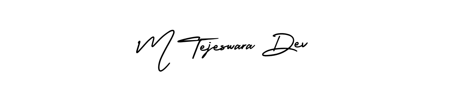 It looks lik you need a new signature style for name M Tejeswara Dev. Design unique handwritten (AmerikaSignatureDemo-Regular) signature with our free signature maker in just a few clicks. M Tejeswara Dev signature style 3 images and pictures png