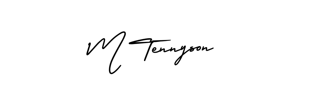 How to Draw M Tennyson signature style? AmerikaSignatureDemo-Regular is a latest design signature styles for name M Tennyson. M Tennyson signature style 3 images and pictures png