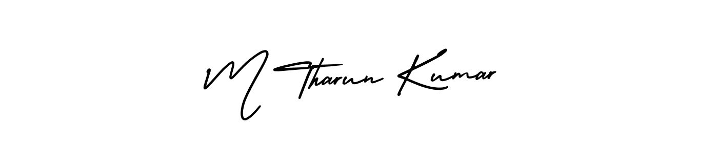 Make a beautiful signature design for name M Tharun Kumar. Use this online signature maker to create a handwritten signature for free. M Tharun Kumar signature style 3 images and pictures png