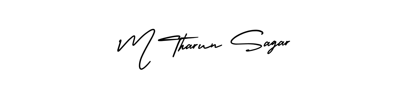 You can use this online signature creator to create a handwritten signature for the name M Tharun Sagar. This is the best online autograph maker. M Tharun Sagar signature style 3 images and pictures png