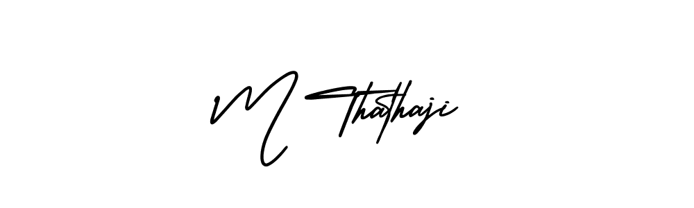 Make a short M Thathaji signature style. Manage your documents anywhere anytime using AmerikaSignatureDemo-Regular. Create and add eSignatures, submit forms, share and send files easily. M Thathaji signature style 3 images and pictures png