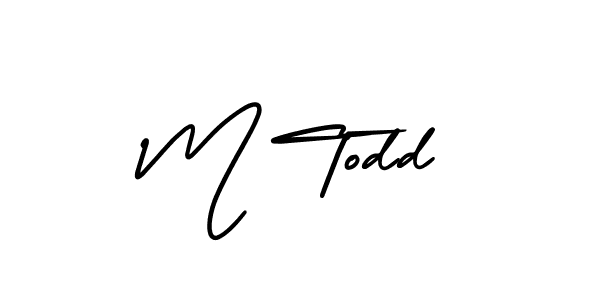 How to Draw M Todd signature style? AmerikaSignatureDemo-Regular is a latest design signature styles for name M Todd. M Todd signature style 3 images and pictures png