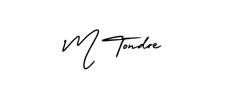 How to Draw M Tondre signature style? AmerikaSignatureDemo-Regular is a latest design signature styles for name M Tondre. M Tondre signature style 3 images and pictures png