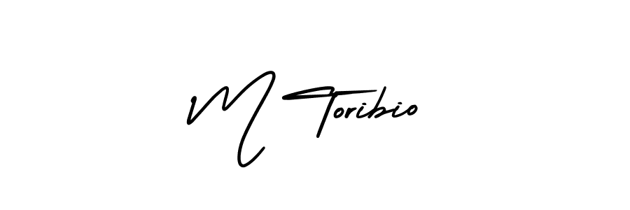 It looks lik you need a new signature style for name M Toribio. Design unique handwritten (AmerikaSignatureDemo-Regular) signature with our free signature maker in just a few clicks. M Toribio signature style 3 images and pictures png