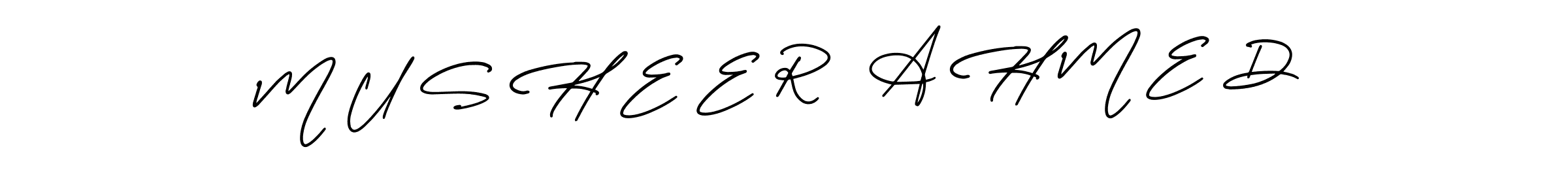 Best and Professional Signature Style for M U S H E E R  A H M E D. AmerikaSignatureDemo-Regular Best Signature Style Collection. M U S H E E R  A H M E D signature style 3 images and pictures png