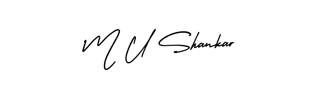 Once you've used our free online signature maker to create your best signature AmerikaSignatureDemo-Regular style, it's time to enjoy all of the benefits that M U Shankar name signing documents. M U Shankar signature style 3 images and pictures png