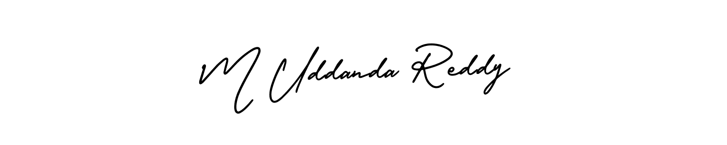 Best and Professional Signature Style for M Uddanda Reddy. AmerikaSignatureDemo-Regular Best Signature Style Collection. M Uddanda Reddy signature style 3 images and pictures png