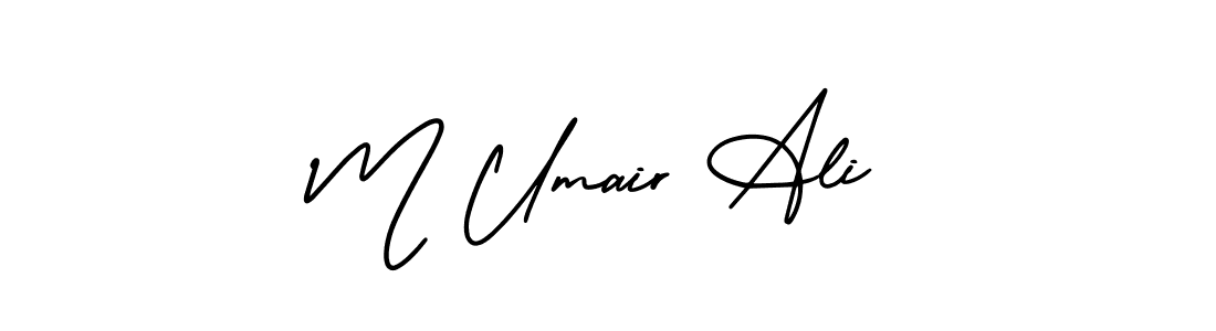 Create a beautiful signature design for name M Umair Ali. With this signature (AmerikaSignatureDemo-Regular) fonts, you can make a handwritten signature for free. M Umair Ali signature style 3 images and pictures png