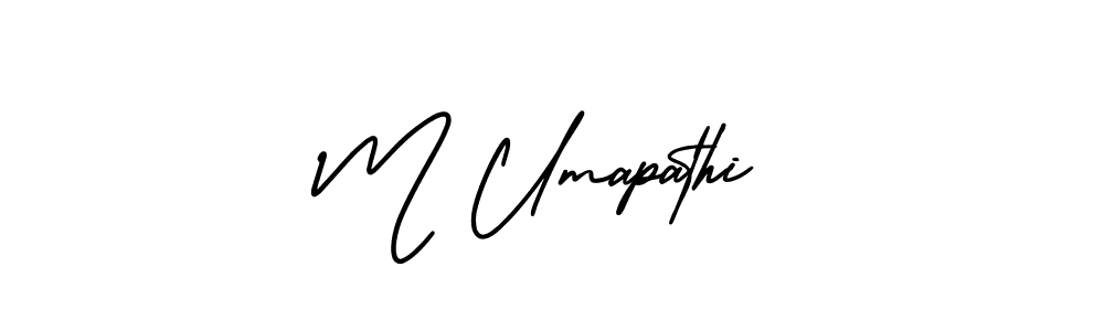 Also You can easily find your signature by using the search form. We will create M Umapathi name handwritten signature images for you free of cost using AmerikaSignatureDemo-Regular sign style. M Umapathi signature style 3 images and pictures png