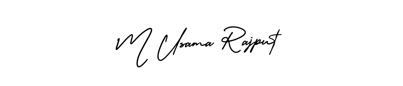 It looks lik you need a new signature style for name M Usama Rajput. Design unique handwritten (AmerikaSignatureDemo-Regular) signature with our free signature maker in just a few clicks. M Usama Rajput signature style 3 images and pictures png