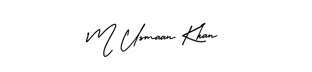 You can use this online signature creator to create a handwritten signature for the name M Usmaan Khan. This is the best online autograph maker. M Usmaan Khan signature style 3 images and pictures png