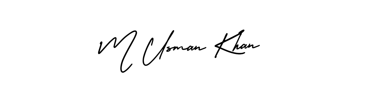 How to make M Usman Khan signature? AmerikaSignatureDemo-Regular is a professional autograph style. Create handwritten signature for M Usman Khan name. M Usman Khan signature style 3 images and pictures png