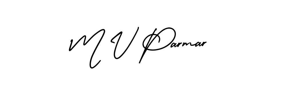 How to Draw M V Parmar signature style? AmerikaSignatureDemo-Regular is a latest design signature styles for name M V Parmar. M V Parmar signature style 3 images and pictures png