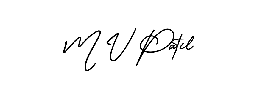 Best and Professional Signature Style for M V Patil. AmerikaSignatureDemo-Regular Best Signature Style Collection. M V Patil signature style 3 images and pictures png