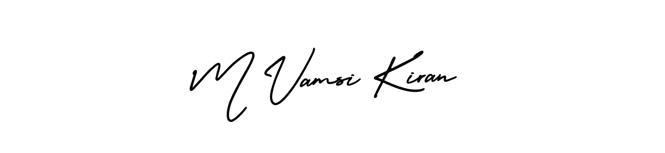 How to make M Vamsi Kiran signature? AmerikaSignatureDemo-Regular is a professional autograph style. Create handwritten signature for M Vamsi Kiran name. M Vamsi Kiran signature style 3 images and pictures png