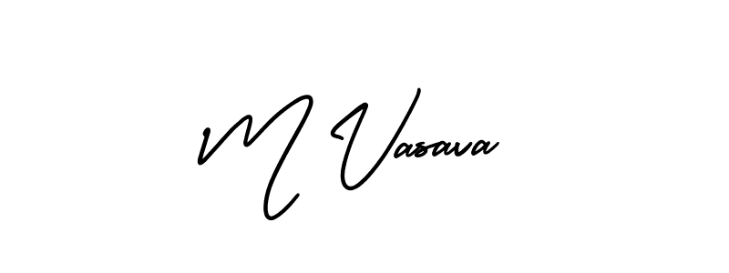 How to Draw M Vasava signature style? AmerikaSignatureDemo-Regular is a latest design signature styles for name M Vasava. M Vasava signature style 3 images and pictures png