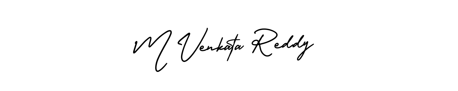 Also we have M Venkata Reddy name is the best signature style. Create professional handwritten signature collection using AmerikaSignatureDemo-Regular autograph style. M Venkata Reddy signature style 3 images and pictures png