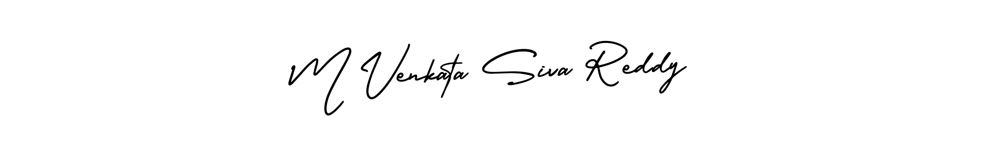 Make a beautiful signature design for name M Venkata Siva Reddy. With this signature (AmerikaSignatureDemo-Regular) style, you can create a handwritten signature for free. M Venkata Siva Reddy signature style 3 images and pictures png