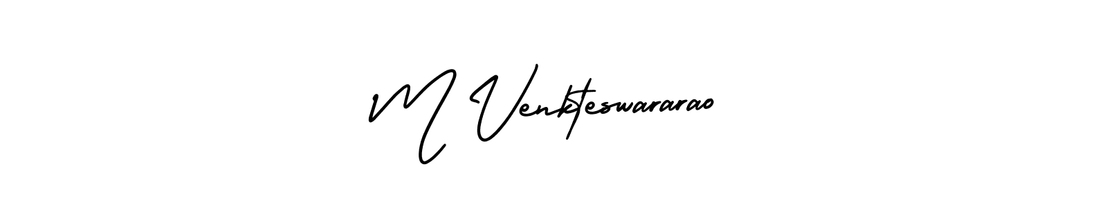 Design your own signature with our free online signature maker. With this signature software, you can create a handwritten (AmerikaSignatureDemo-Regular) signature for name M Venkteswararao. M Venkteswararao signature style 3 images and pictures png