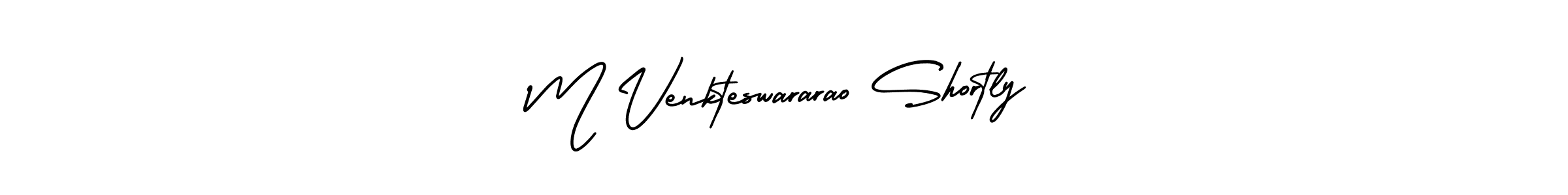 Also You can easily find your signature by using the search form. We will create M Venkteswararao Shortly name handwritten signature images for you free of cost using AmerikaSignatureDemo-Regular sign style. M Venkteswararao Shortly signature style 3 images and pictures png