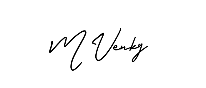 Similarly AmerikaSignatureDemo-Regular is the best handwritten signature design. Signature creator online .You can use it as an online autograph creator for name M Venky. M Venky signature style 3 images and pictures png