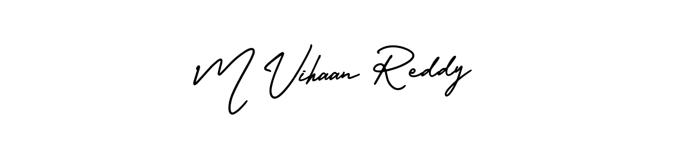 Make a beautiful signature design for name M Vihaan Reddy. Use this online signature maker to create a handwritten signature for free. M Vihaan Reddy signature style 3 images and pictures png