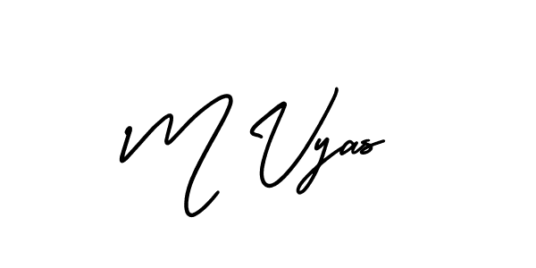 How to Draw M Vyas signature style? AmerikaSignatureDemo-Regular is a latest design signature styles for name M Vyas. M Vyas signature style 3 images and pictures png