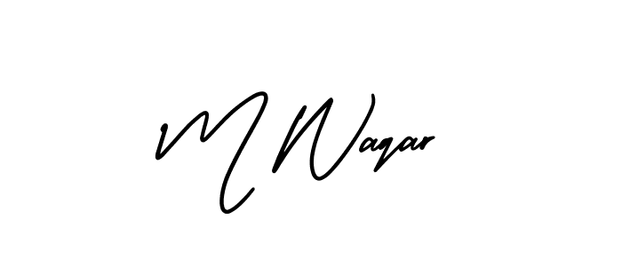 Once you've used our free online signature maker to create your best signature AmerikaSignatureDemo-Regular style, it's time to enjoy all of the benefits that M Waqar name signing documents. M Waqar signature style 3 images and pictures png