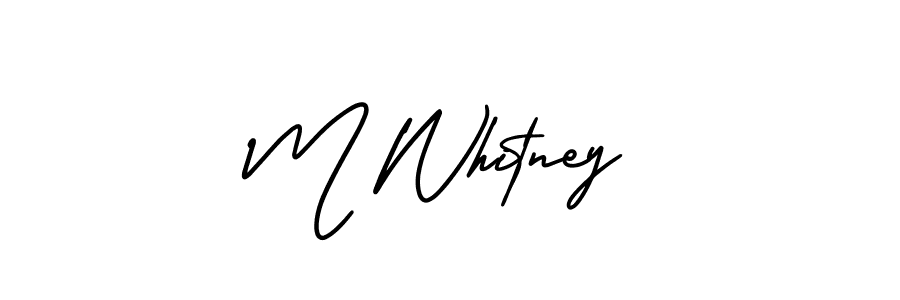 Similarly AmerikaSignatureDemo-Regular is the best handwritten signature design. Signature creator online .You can use it as an online autograph creator for name M Whitney. M Whitney signature style 3 images and pictures png