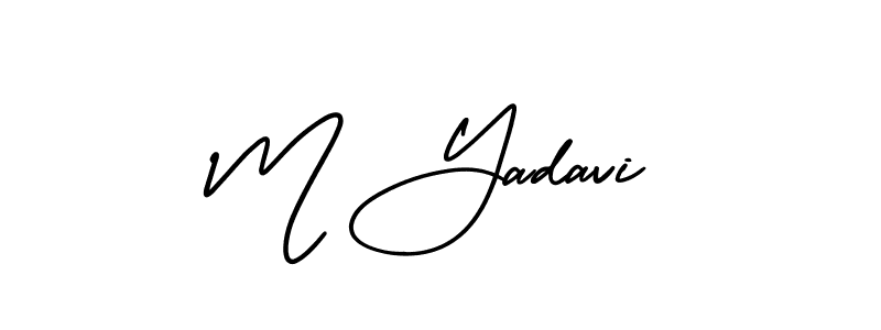 Best and Professional Signature Style for M Yadavi. AmerikaSignatureDemo-Regular Best Signature Style Collection. M Yadavi signature style 3 images and pictures png