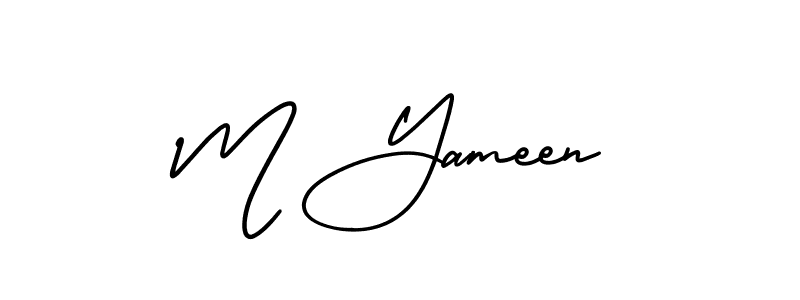 Make a short M Yameen signature style. Manage your documents anywhere anytime using AmerikaSignatureDemo-Regular. Create and add eSignatures, submit forms, share and send files easily. M Yameen signature style 3 images and pictures png