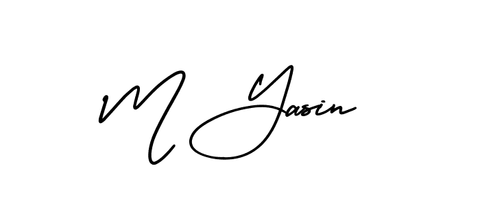 Also we have M Yasin name is the best signature style. Create professional handwritten signature collection using AmerikaSignatureDemo-Regular autograph style. M Yasin signature style 3 images and pictures png