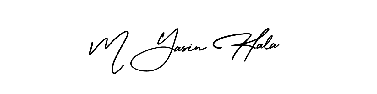 Also we have M Yasin Hala name is the best signature style. Create professional handwritten signature collection using AmerikaSignatureDemo-Regular autograph style. M Yasin Hala signature style 3 images and pictures png