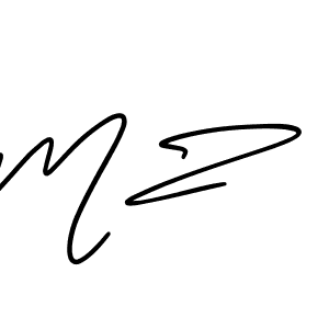 It looks lik you need a new signature style for name M Z. Design unique handwritten (AmerikaSignatureDemo-Regular) signature with our free signature maker in just a few clicks. M Z signature style 3 images and pictures png